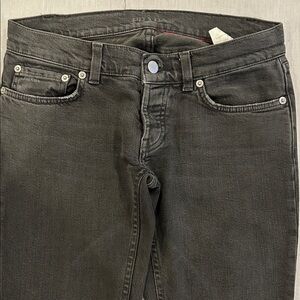 Prada Dark Gray Straight Jeans